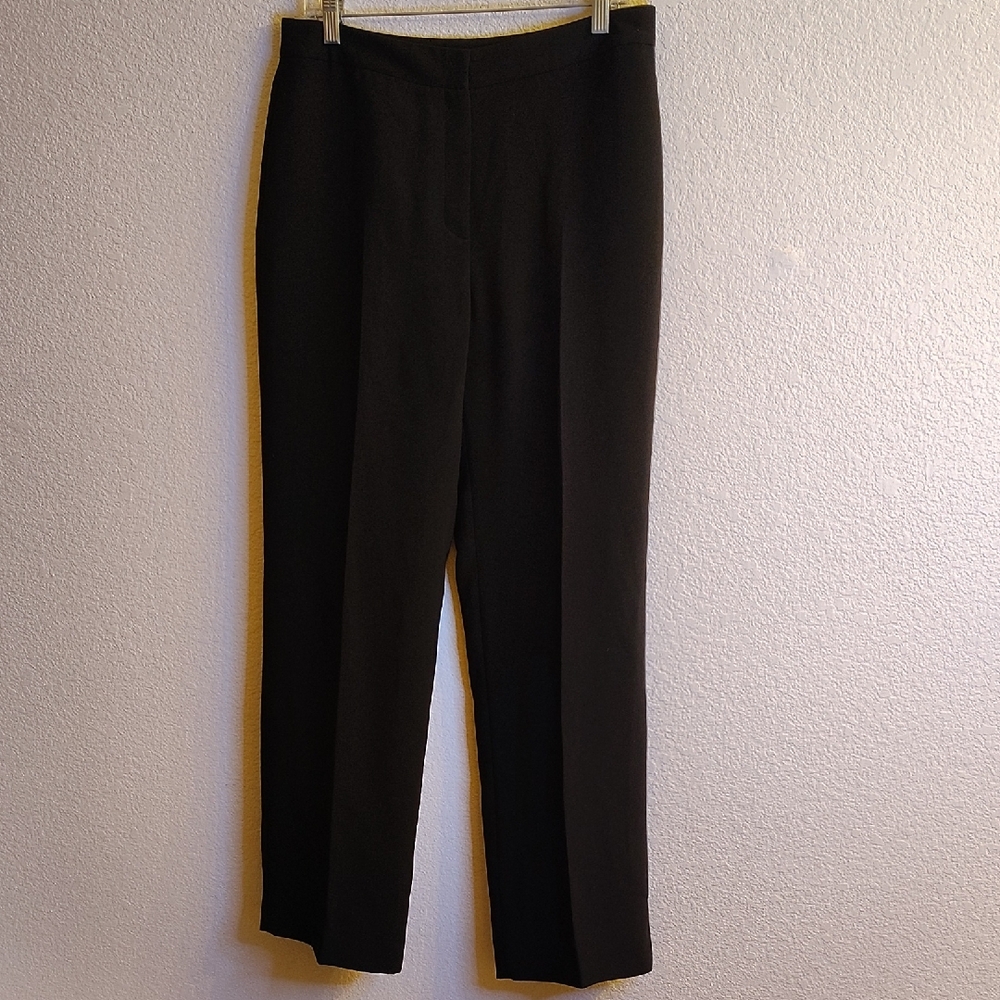 NEW Kasper Women's Size 10 Black Wide Leg Trousers A7 X